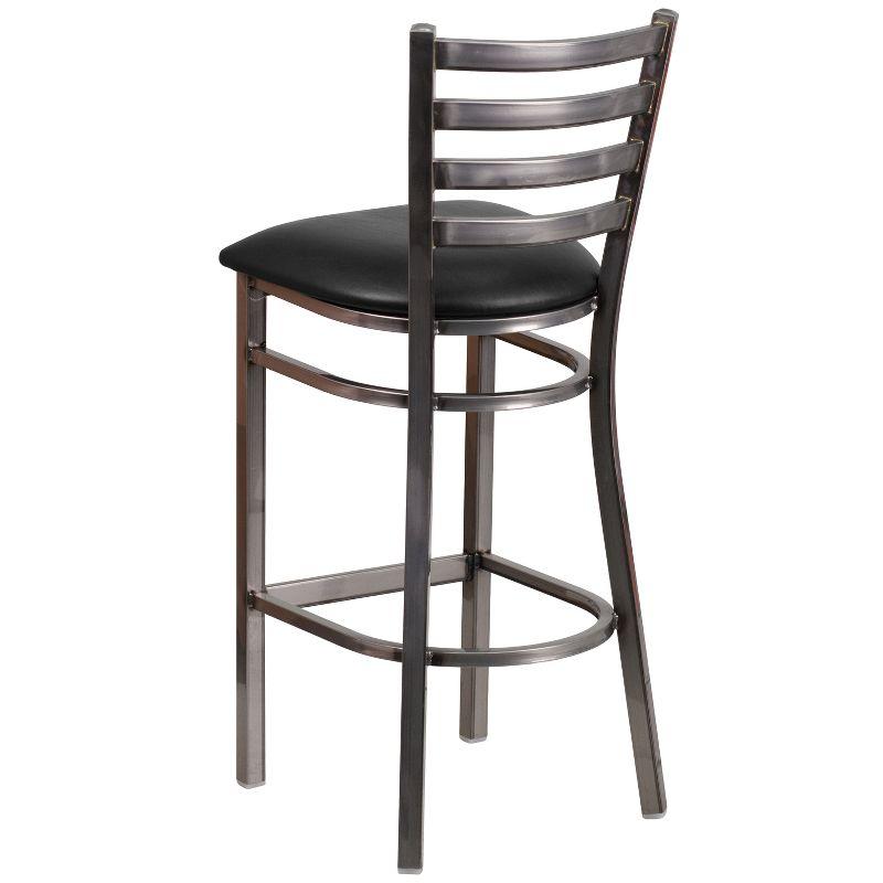 Brixton HERCULES Series Ladder Back Metal Restaurant Barstool