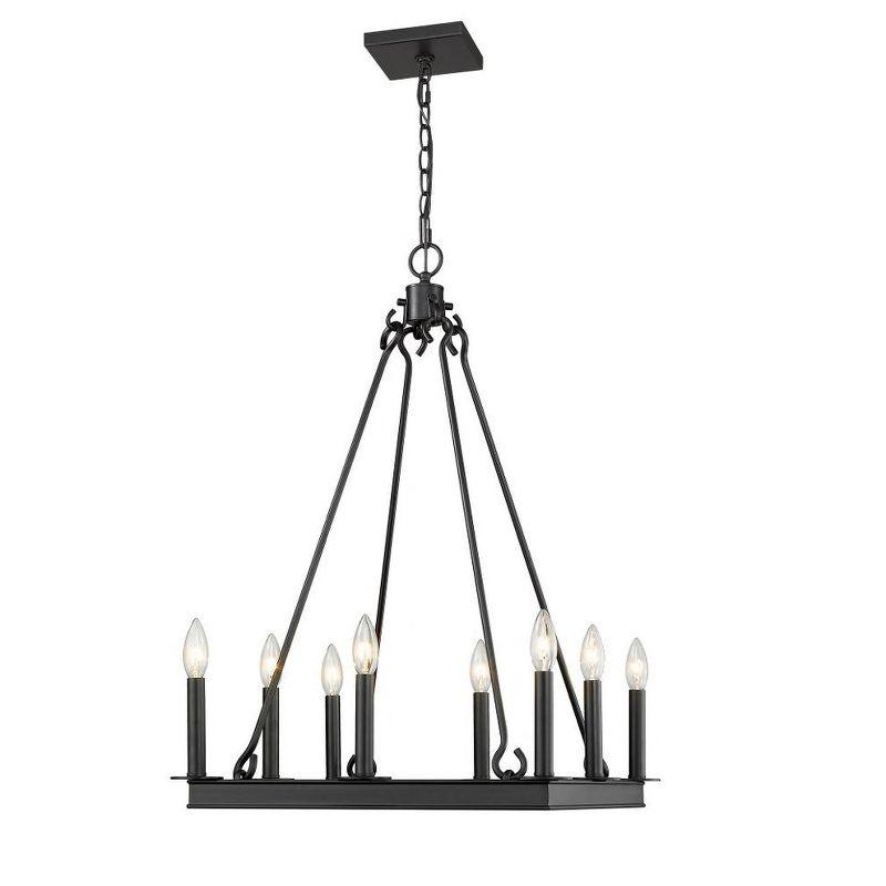 Z-Lite Barclay 8 - Light Chandelier in  Matte Black