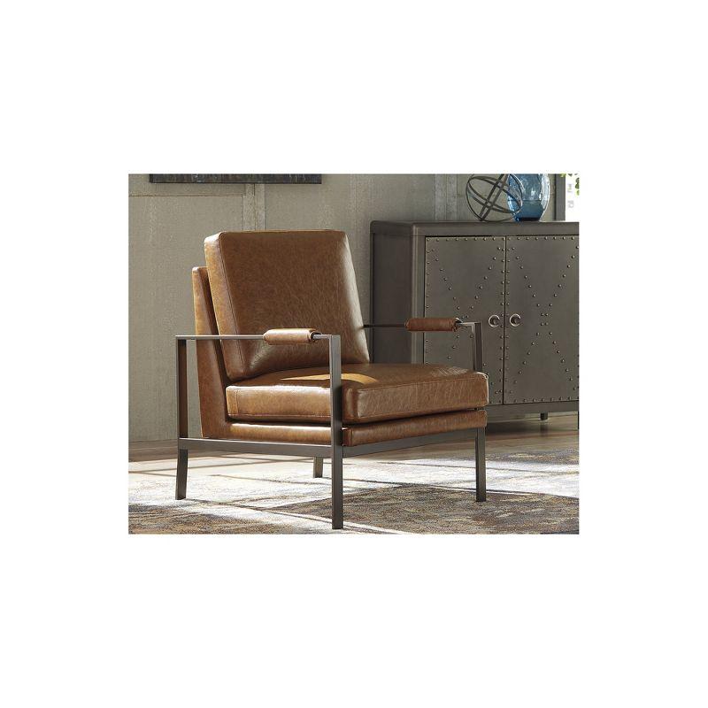 Signature Design by Ashley Contemporary Peacemaker Accent Chair  Brown