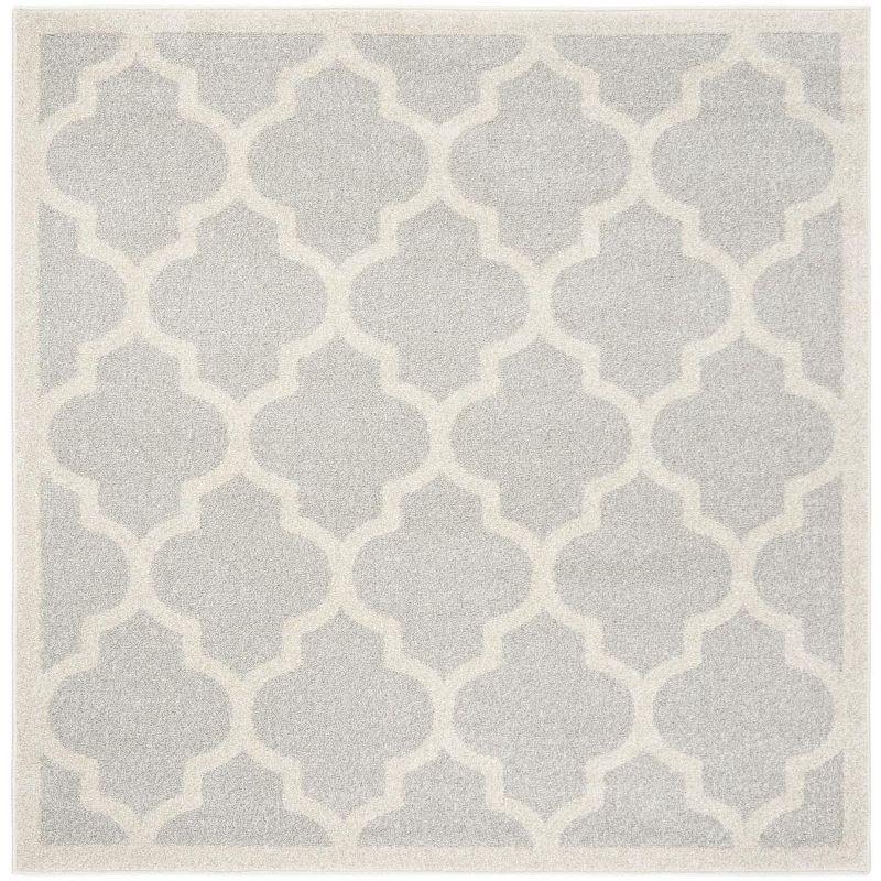 Amherst AMT420 Power Loomed Indoor Area Rug - Light Grey/Beige - 5'x5' - Safavieh