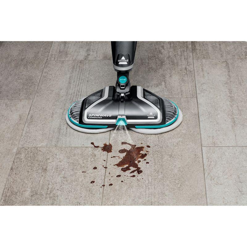 BISSELL SpinWave Cordless Hard Floor Spin Mop - 2315A: Lithium Ion Battery, Swivel Mop Head, 20 Min Run Time