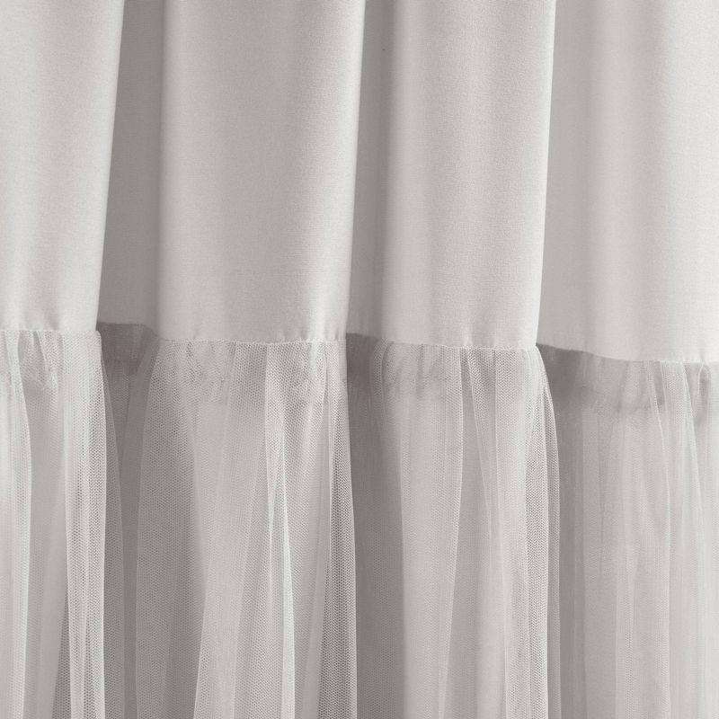 Lush Decor Polyester Semi Sheer Curtain Pair (Set of 2)