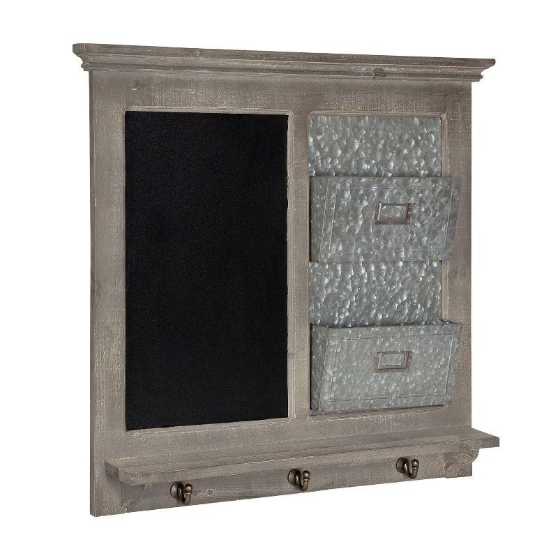 Kate and Laurel Solid Wood Wall Organizer