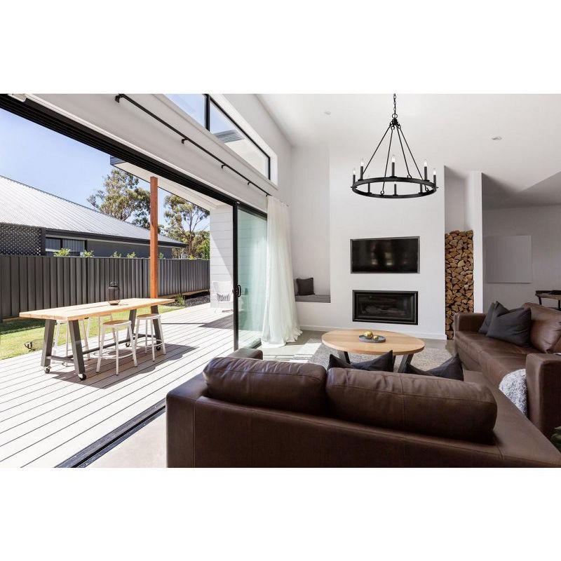 Z-Lite Barclay 8 - Light Chandelier in  Matte Black