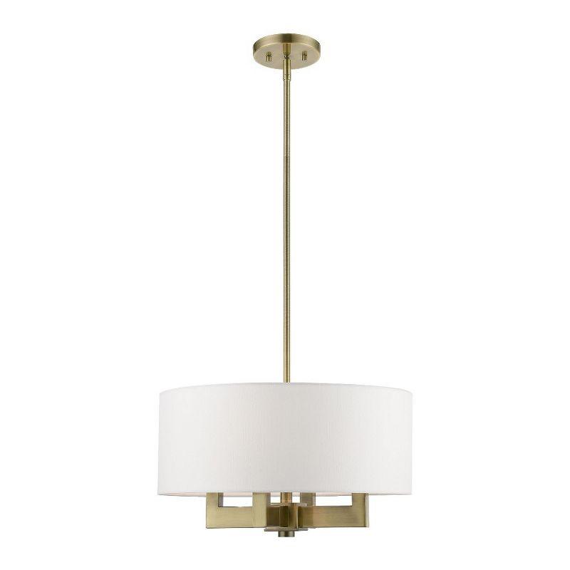 Livex Lighting Cresthaven 4 - Light Chandelier in  Antique Brass