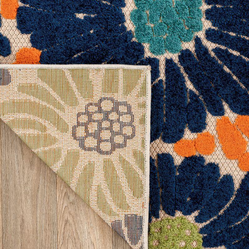 World Rug Gallery Palermo Modern Floral Indoor/Outdoor Area Rug