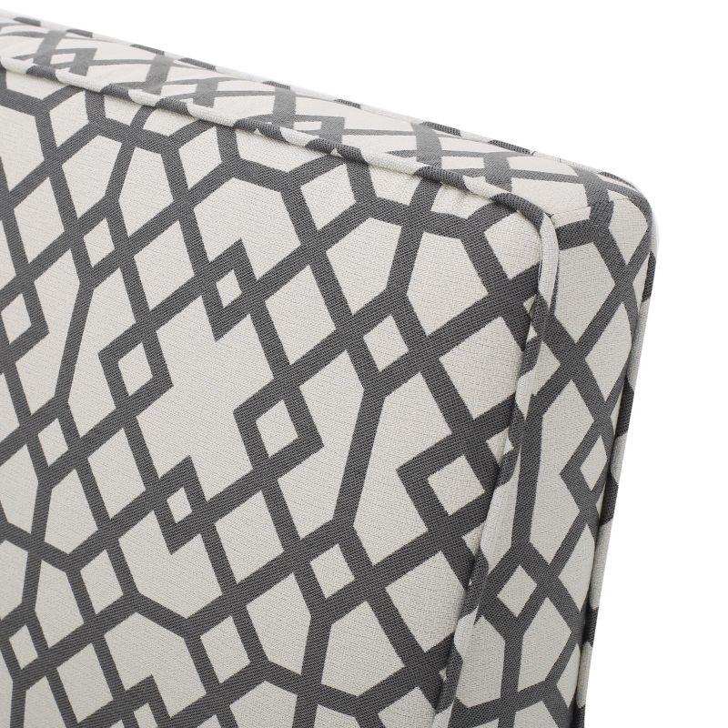 Dejon Loveseat Gray Pattern - Christopher Knight Home: Transitional Style, Polyester Upholstery, Spot Clean