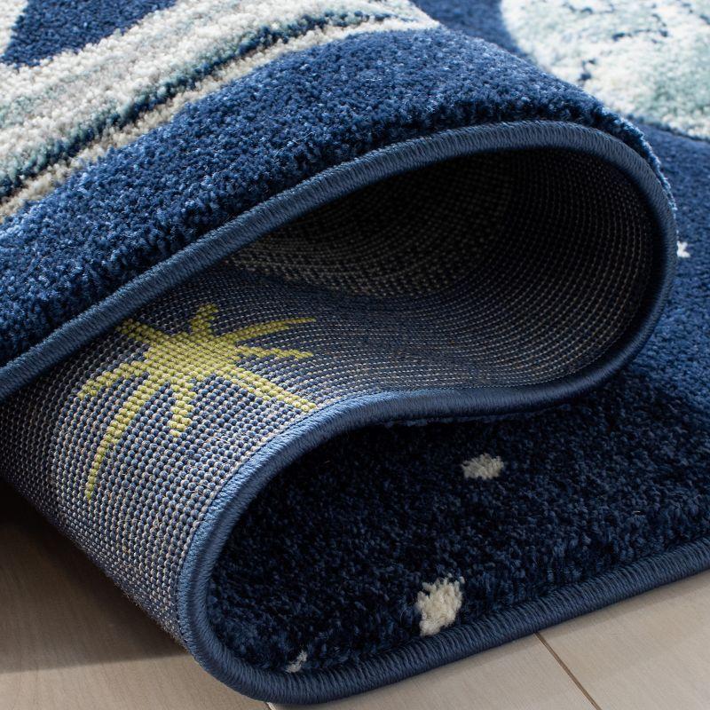 Carousel Kids  CRK103 Loomed Indoor Accent Rug - Navy/Ivory - 3'3"x5'3" - Safavieh