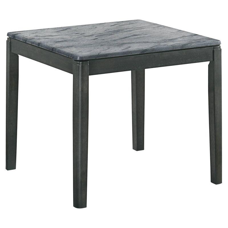 Mozzi End Table with Faux Marble Top Gray/Black - Coaster