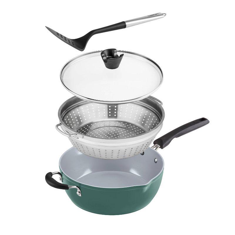Cuisinart Cuisinart Preferred Pan 4 Piece Set (4.5 Qt. Multi-Purpose Pan with Cover, Steamer, Slotted Turner)