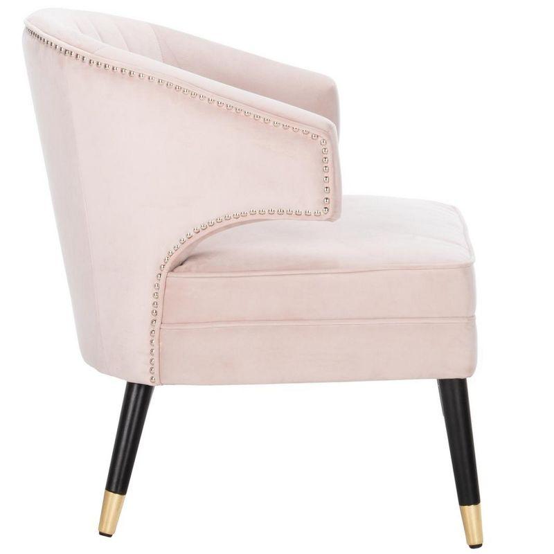Stazia Wingback Accent Chair - ACH4502 - Blush/Black - Safavieh