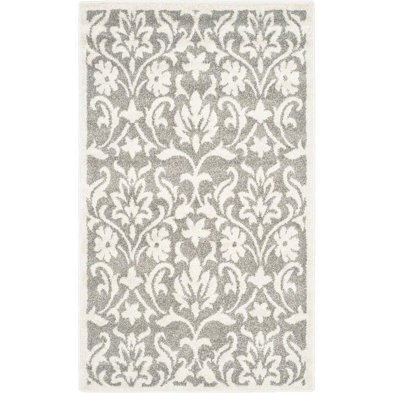 Amherst AMT424 Power Loomed Indoor Accent Rug - Dark Grey/Beige - 3'x5' - Safavieh