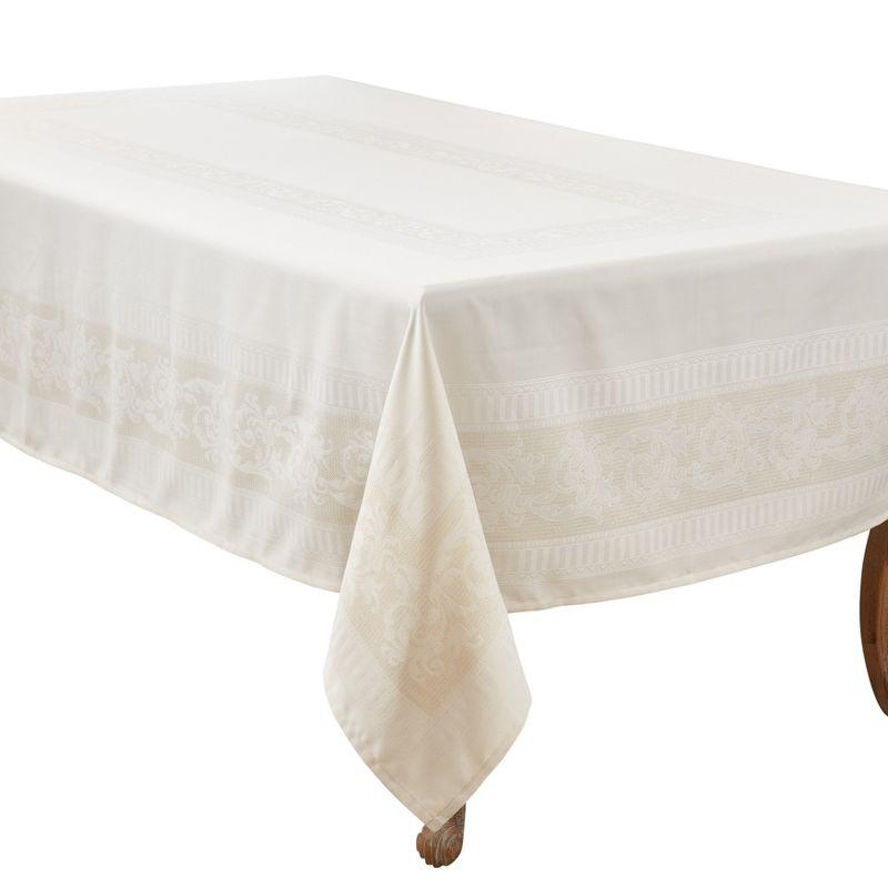 Saro Lifestyle Charming Jacquard Floral Tablecloth