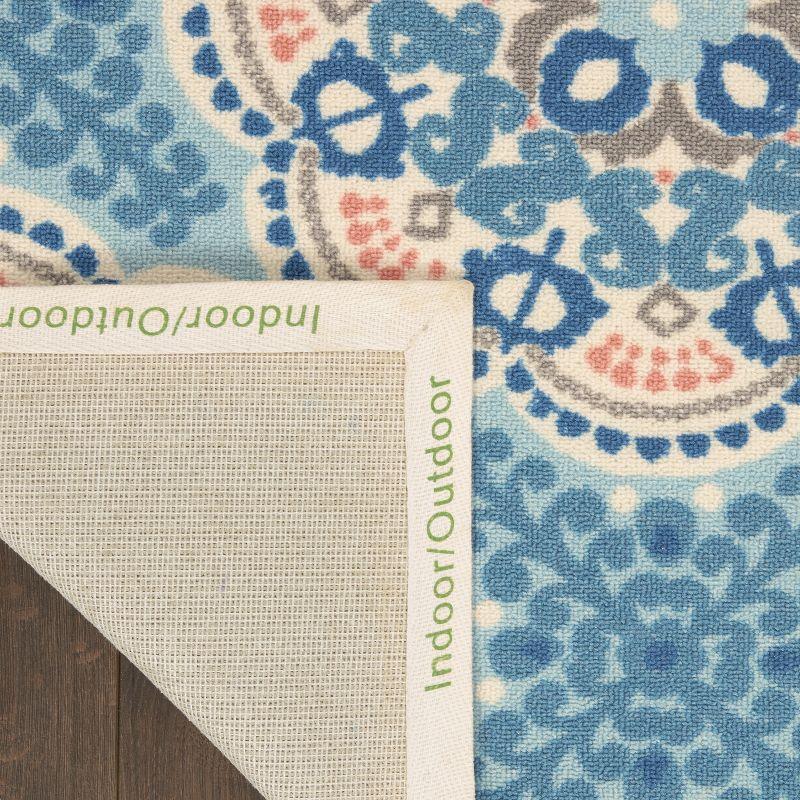 Waverly Sun N' Shade SND90 Indoor/outdoor Area Rug - Blue 7'9" x 10'10"