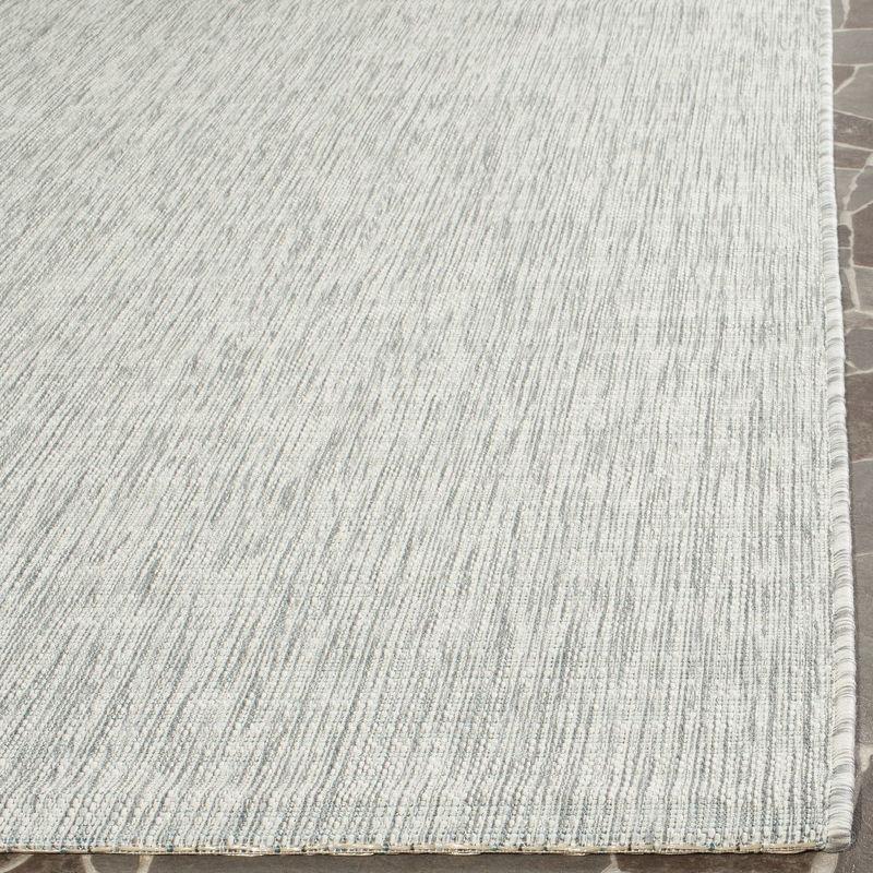 Courtyard CY8576 Power Loomed Indoor and Outdoor Area Rug - Grey/Turquoise - 8'x11' - Safavieh
