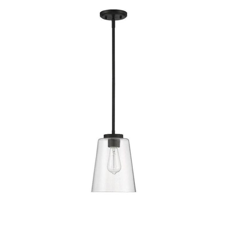 Savoy House Calhoun 1 - Light Pendant in  Satin Nickel