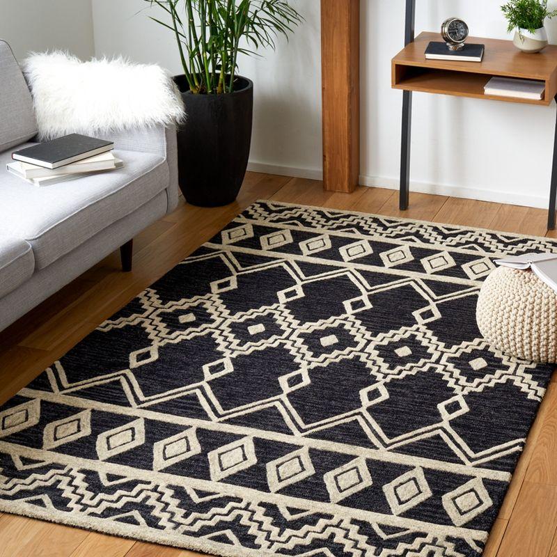 Union Rustic Abbegail Hand Tufted Wool Southwestern Rug