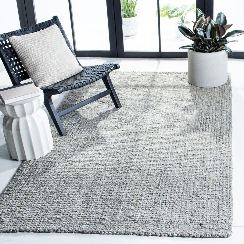 Natural Fiber NF730 Hand Woven Area Rug - Grey - 3'x5' - Safavieh.