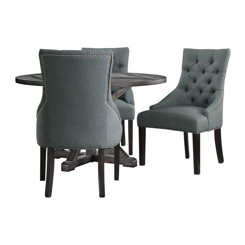 Set of 2 Haeys Tufted Upholstered Dining Armless Chairs - Alaterre Furniture