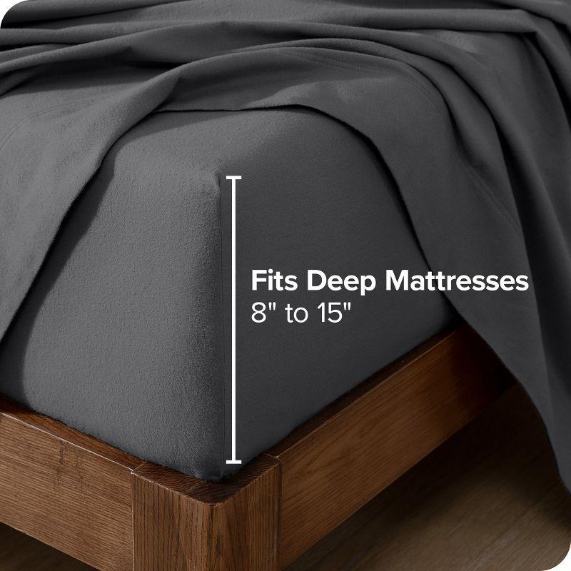 Bare Home Flannel Machine Woven Sheet Set