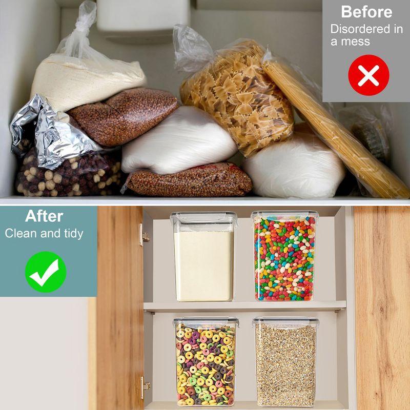 Sorbus 2 Pack Airtight (5qt/170oz) Food Storage Containers with Lids, Labels & Marker -Store Baking Supplies, Sugar, Flour, Rice and More -BPA Free