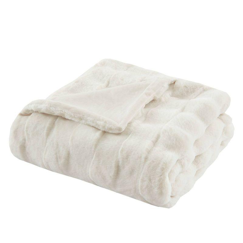 Madison Park Vivienne Faux Fur Throw & Reviews | Wayfair