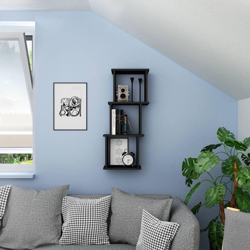 35.5" x 16.3" Connected Three Cube Wall Shelf - Danya B.