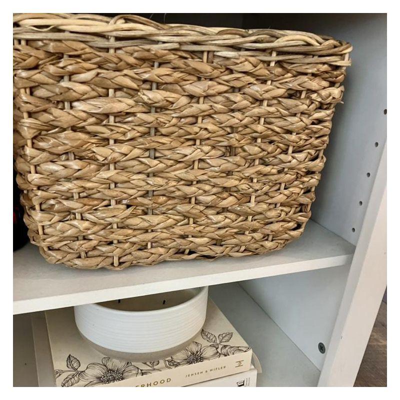 Large Braided Seagrass Crate - Brightroom™: Handwoven Storage Basket, 13"x14.25"x11", Rectangle, Spot Clean, Nest Certified