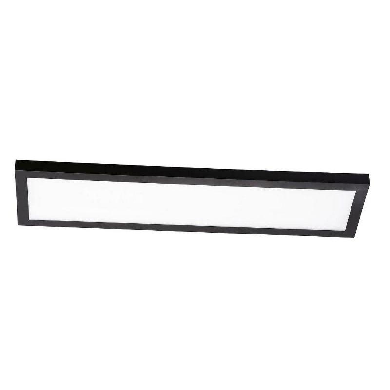 Delgado Black Steel 24" LED Linear Flush Mount