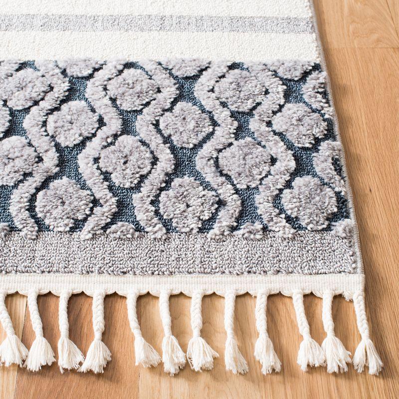 Marrakesh MRK515 Power Loomed Indoor Accent Rug - Ivory/Blue - 3'x5' - Safavieh