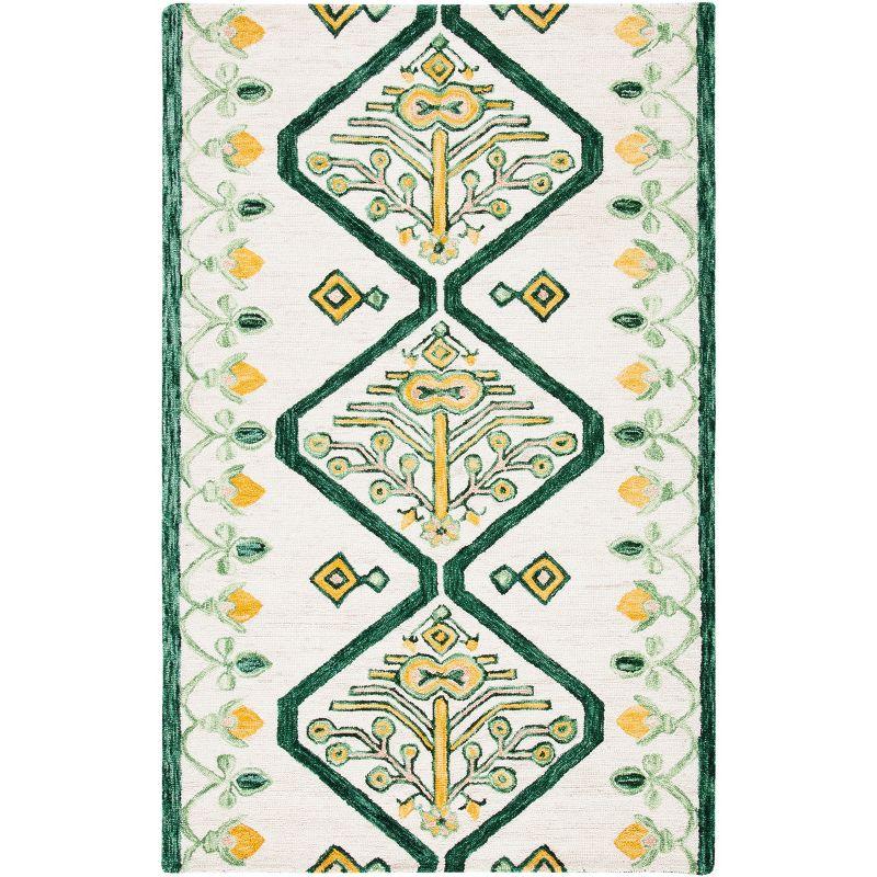 Aspen APN703 Hand Tufted Area Rug - Ivory/Yellow - 3'x5' - Safavieh.