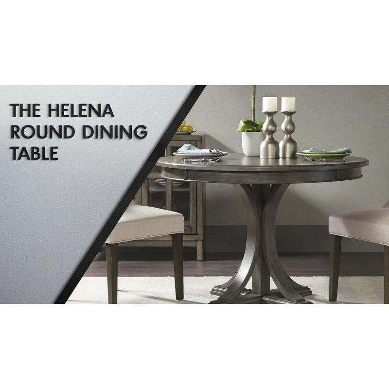 Helena Round Wood Pedestal Dining Table