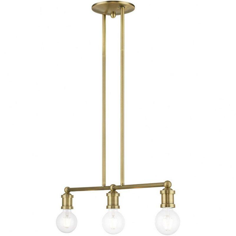 Livex Lighting Lansdale 3 - Light Chandelier in  Antique Brass