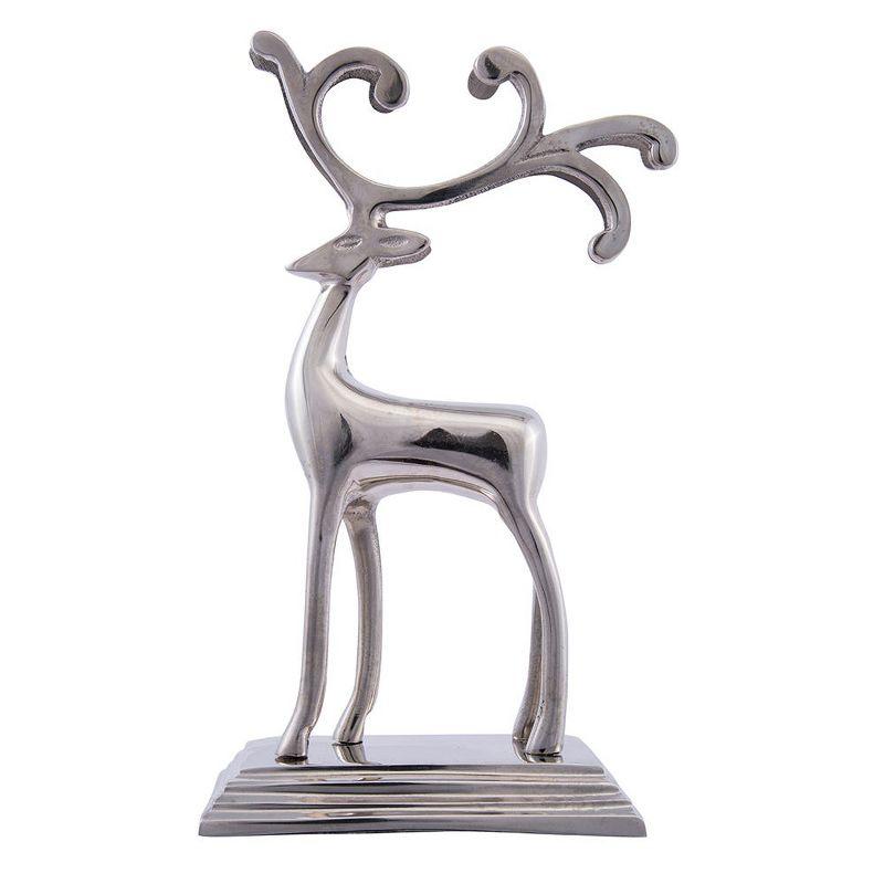 Kurt Adler Silver Reindeer Stocking Hanger