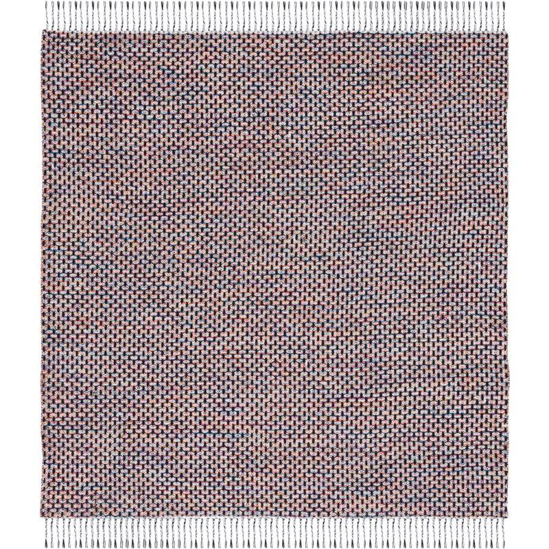 Montauk MTK475 Power Loomed Area Rug - Red/Yellow - 6'x6' - Safavieh.