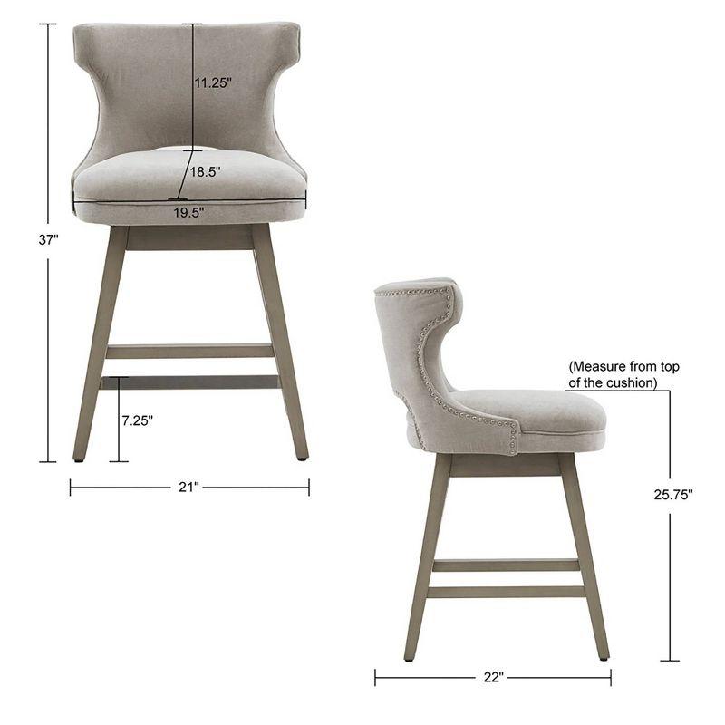 25.75" Cheryl Swivel Counter Height Barstool - Madison Park