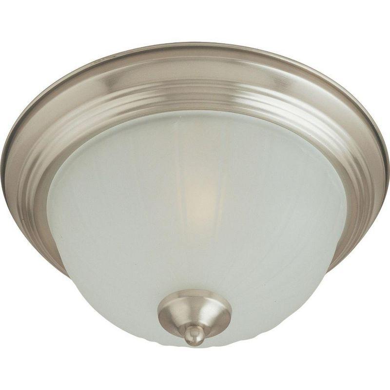 Maxim Lighting Essentials - 583x 3 - Light Flush Mount in  Satin Nickel