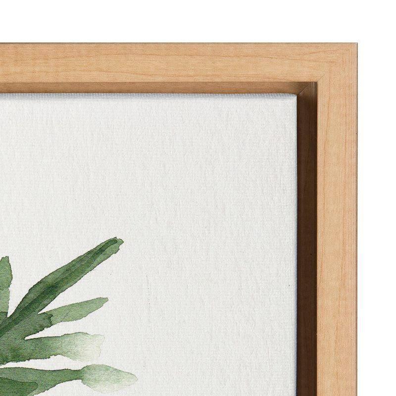 Green Fern Framed Canvas Wall Art by Patricia Shaw