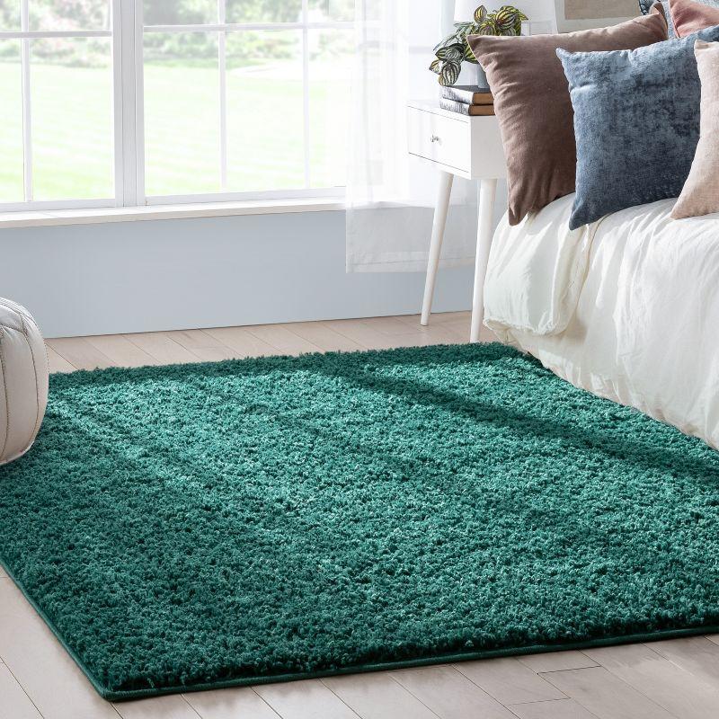 Well Woven Elle Basics Emerson Textured 7'10" x 9'10" Green Area Rug