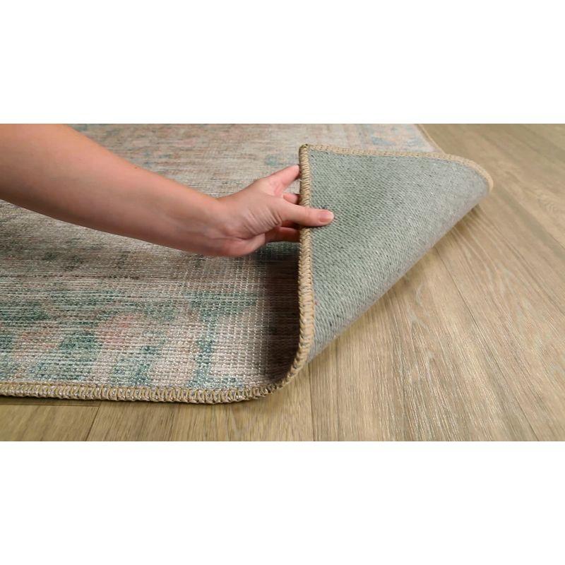 2'7"x7'3" Alanya Traditional Machine Washable Rug Blue - Artistic Weavers: Pet Friendly, Flat Pile, Indoor Use