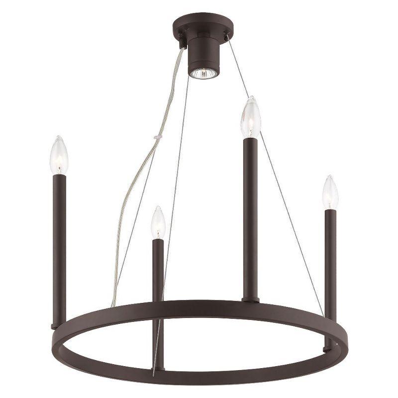 Livex Lighting Alpine 4 - Light Chandelier in  Bronze