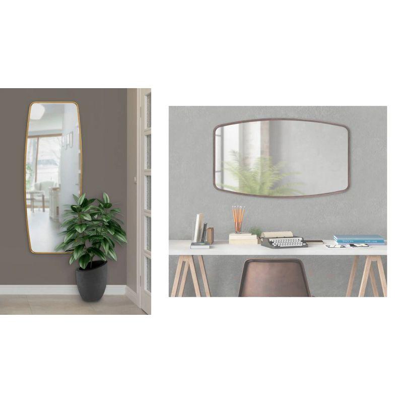 Kate and Laurel Caskill Rectangle MDF Full Length Mirror, 18x48, Bronze