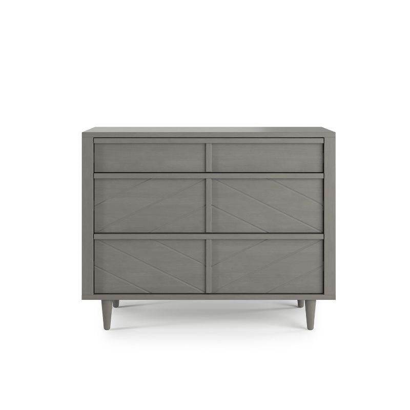 Child Craft Surrey Hill 3 Drawer Dresser for Nursery or Bedroom, Anti-Tip Kit Included to Prevent Tipping, Non-Toxic, Baby Safe Finish (Lunar Gray)