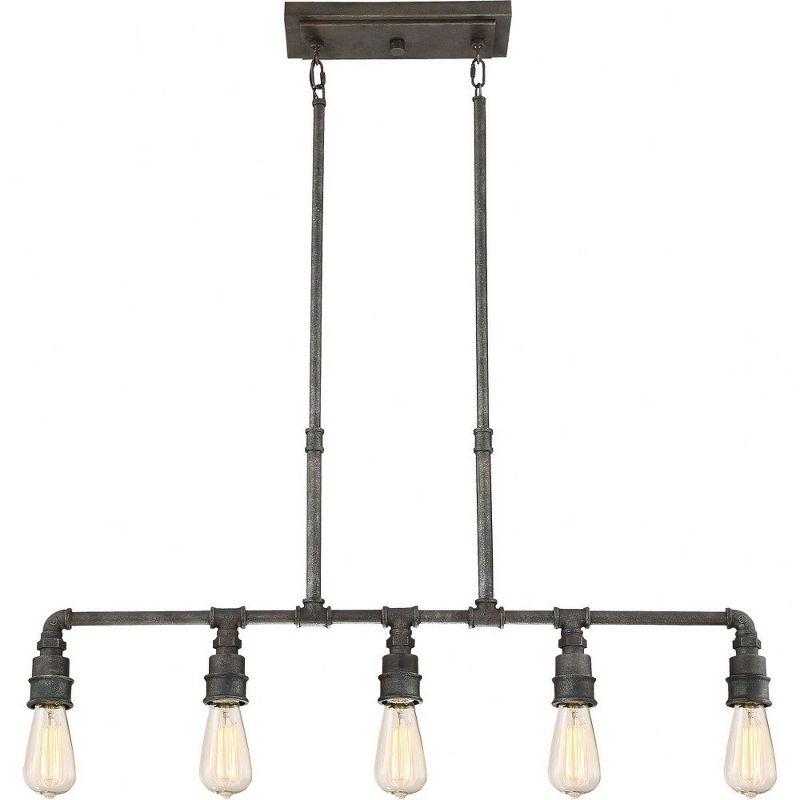 Quoizel Lighting Squire 5 - Light Chandelier in  Rustic Black