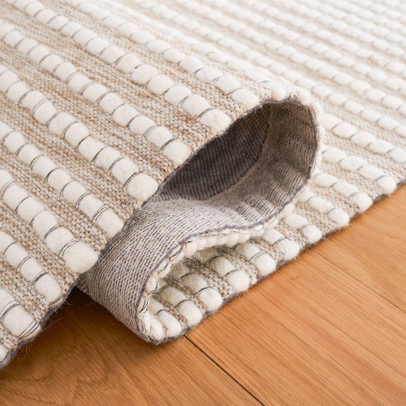 Marbella MRB208 Hand Woven Indoor Accent Rug - Ivory/Beige - 4'x6' - Safavieh