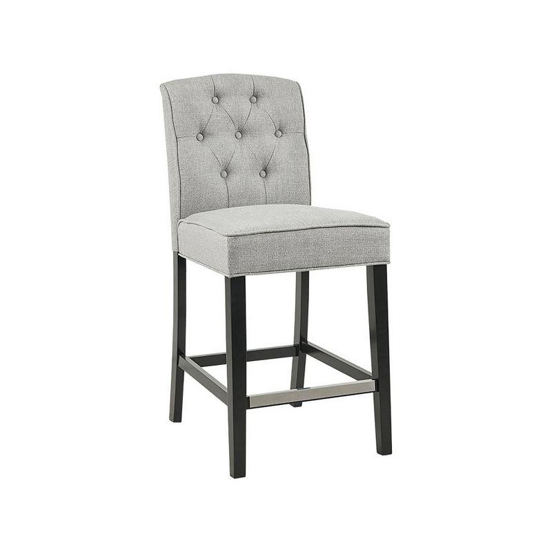 Khloe Tufted Counter Height Barstool Light Gray - Madison Park