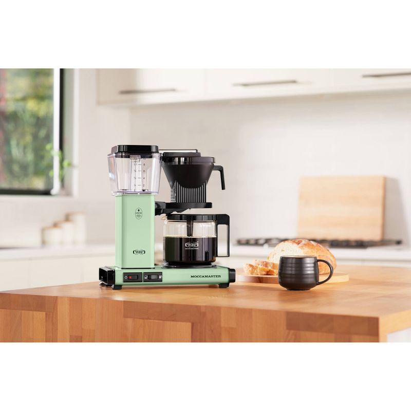 Moccamaster KBGV Select Glass Brewer 10-Cup Pistachio Coffee Maker