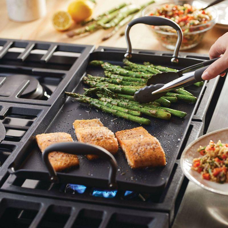 Anolon Anolon Advanced Home Hard Anodized Nonstick Double Burner Griddle With Roasting Rack, 2 Piece