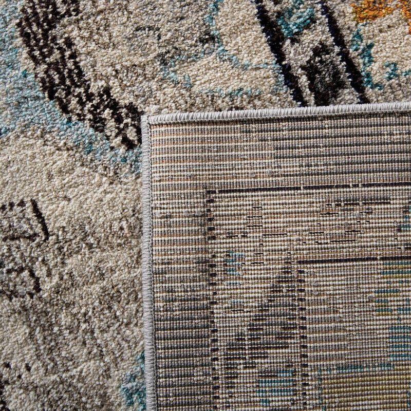 Monaco MNC243 Power Loomed Indoor Area Rug - Grey/Light Blue - 11'x15' - Safavieh.