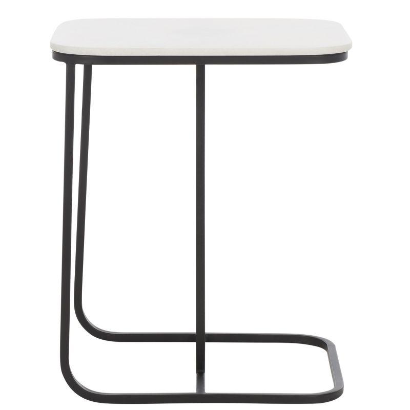 Yenna Accent Table - White Marble/Black - Safavieh